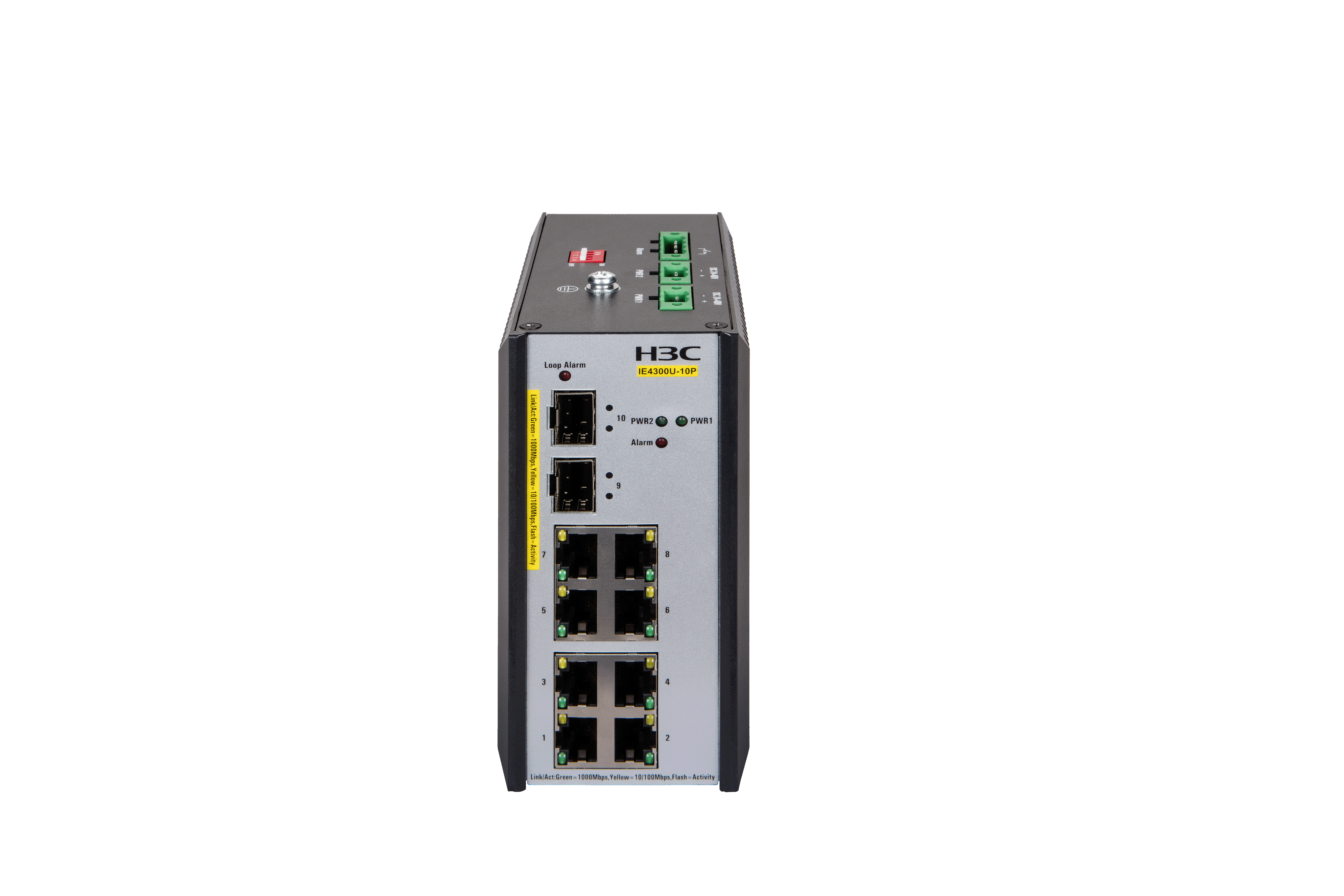 H3C IE4300U-10P 8电+2个上行千兆光口无管理工业交换机